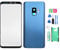 Accessoires de téléphone Portable S9 G960, Ensemble de Remplacement de lentille en Verre d'écran Avant de Couverture en Verre arrière de téléphone équipé d'un Ensemble Complet d'outils(Bleu)