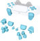 eXtremeRate Tasti Ricambio per ps5 Controller BDM-010/020,D-pad Trigger R1 L1 R2 L2 Grilletti Pulsante Share Option per ps5 Joystick con Cacciavite-Celeste