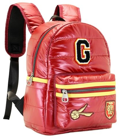 Harry Potter-Mochila Fashion Padding, 24 x 32 cm, Capacidad 12 L, Rojo G