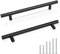 Probrico Kitchen Cabinet Handles Black, Bar Door Handles for Cabinet Drawer, Stainless Steel Door Handles, 6-1/4 Inch (160mm) Hole Spacing, 20 Pack