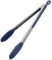 U-Taste 30 cm 315 ℃ Pince de cuisine en silicone résistant à la chaleur avec embouts en caoutchouc antiadhésif hermétiquement scellés et poignée en acier revêtue de silicone pour servir (Sarcelle)