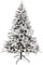 Rebecca Mobili Árbol de Navidad 210, Árbol Artificial, Efecto Nevado, PVC PE, Base de Metal, 1791 Ramas, Apertura en Paraguas - Dimensiones: 210 × 137 × 137 cm (A x AN x FON) - Art. RE6759