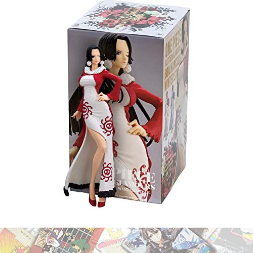 Boa Hancock [Winter Style Ver.A]: 25 cm Glitter & Glamours Statue Figur gebündelt mit 1 A.C.G. Sammelkarte für Themen (18104)