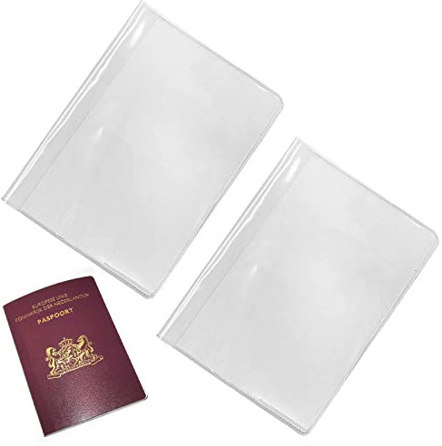 BAOSROY Passport Cover,2pcs Schutzhülle Reisepass,Passhülle Reisepass,Reisepasshülle Transparent,Pass hülle,Impfpass Hülle,Schutzhülle,Reisepasshülle,Passhüllen Transparent,Passschutz Kunststoff