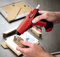 Rechargeable Glue Gun – Quick Heating Portable Cordless Home DIY or Arts & Crafts Tool with Auto Cut Out Safety Feature & 25 7mm x 100mm Glue Sticks Included – Measures H13.5 x W12.5 x D2.5cm