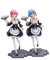 Zhongkaihua Anime Figur Rem und Ram Figur Remu&Ramu Actionfigur Engel & Teufel Stil Dienstmädchen mit Teller Stil Dekoration Geschenke