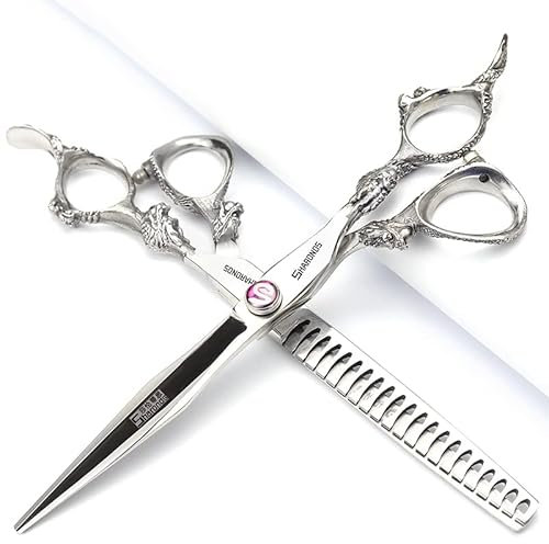 Japan 440C Styling Studio Schere Friseur Professionelle Styling Tool Set Schere (7 Zoll 2 Stück)