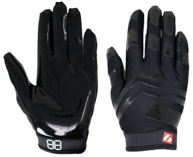 BARNETT FRG-03 Junior Receiver Football Gloves, (RE, DB, RB), M