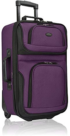 U.S. Traveler Rio Leichter Handgepäckkoffer, Violett, 2 Wheel Single