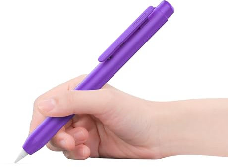 MoKo Housse de Protection Compatible avec Pencil 1ème - étui Rétractable Protection de Pointe pour iPad 10e Génération 2022/9e Gén 2021/8e Gén 2020/7e Gén 2019, iPad Mini 5e Gén, Pourpre