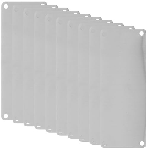 AOKWAWALIY Edelstahl Namensschild Blanko 10 Stück 10X4 Cm Leere Metallschilder Zum Gravieren Diy Türschilder Für Büro Garten Und Heimwerker