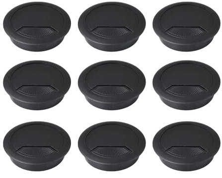 9 Pcs Round Desk Cable Hole Cover, Desk Cable Grommet, Desk Cable Hole Cover, Cable Grommet, Desk Hole Cover