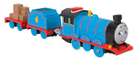 Thomas & Friends Motorized Toy Train Talking Gordon Battery-Powered Engine with Sounds & Phrases for Preschool Kids 3+ Years, UK English Version, HWY29
