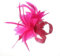 Hotstylezone Small Elegant Flower Clip On Fascinator Hat Wedding,Ladies Day,Race Royal Ascot (UK, Alpha, One Size, Fuchsia)