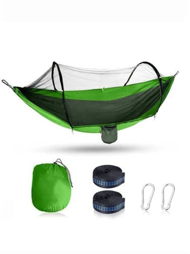 LIBRELUNE Hamac Exterieur moustiquaire de lit 2 Places,dans Le lit de Jardin Exterieur, Portable Double Hammock for Camping Hiking,Constructed of High-Strength Nylon Parachute,250kg Load
