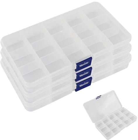 AVRUYPI Schmuckkästchen, Schmuckaufbewahrung, Schmucktablett Stapelbar, schmuckkästchen damen, schmuckkästchen, 45 kleine Fächer, herausnehmbares Fach