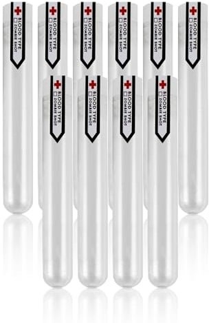 Halloween Test Tube Shot Glasses Trick Or Treat Horrific Shot Glasses Halloween Decoration Shot Drinking Accessory Scary Catering Decor with Stickers to Customize for Halloween Parties (Pack of 10)