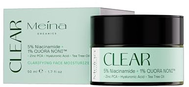 Meina Anti Pickel Creme, 5% Niacinamide Spot Cream gegen Akne, Pigmentflecken, Mitesser und Milien, Gesichtscreme mit Teebaumöl und Zink, Tagescreme für Frauen und Männer, Poren verkleinern, 50ml