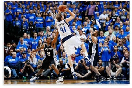 GOORAL Dirk Nowitzki Poster auf Leinwand, Wandkunstdruck, Foto, Gemälde, Raumdekoration, Heimdekoration, 20 x 30 cm