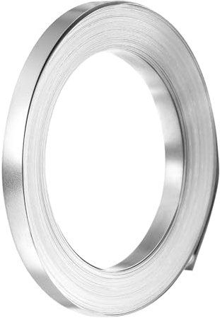 sourcing map Pure Nickel Strip 0.15 x 6mm 32.8ft 99.6% Nickel Solid Pure Nickel Strips for Lithium Battery Packs Car Nickel Solder Tap for Cell Battery Pack Spot Welding and Soldering