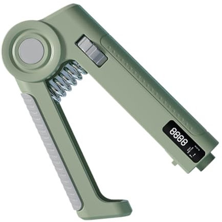 Digital Hand Grip Trainer Tester – Dinamometro elettronico per dita muscolari – Rafforzamento manuale digitale regolabile professionale per lo sport