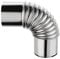 Amagogo Gas Boiler Heater Elbow Vent Pipe Flue 2.36 inch Diameter Tube Chimney Exhaust Pipe Easy Connection
