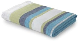 Top Towel - Soul - Toalla Playa Grande 170x90 cm - Algodón 100% Puro Tela + Rizo - 400 g/m² Suave, Absorbente, Repele Arena y Secado Rápido - Lavado a Máquina y Secadora