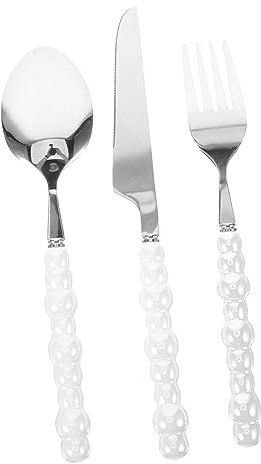 HEALEEP Silberbesteck Aus Lebensmittel-grade Edelstahl Für Westliche Mahlzeiten Bestecksets Mit Glatten Kanten Und Angenehmem Griff Geeignet Für Jeden Teller Und Schüssel