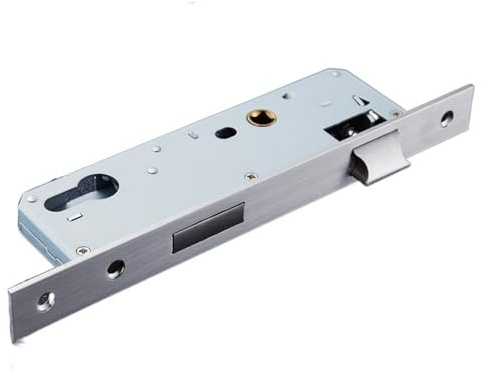 MAYANGYANG Serrure EncastréE Acier Inoxydable 85X40 Serrure matériel Porte Fendue Corps de Serrure en Bois Porte Serrure Panneau carré en métal Serrure A Encastrer