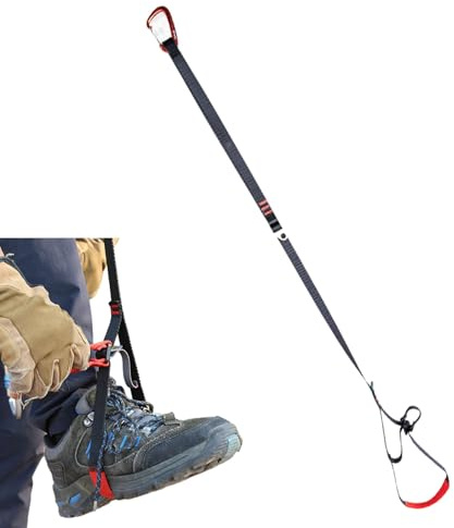 Foot Ascender Loop - Correas de pie de escalada, correa ajustable para ascender | Equipo de ascenso de cuerda para escalada en roca al aire libre, senderismo, montañismo, rappel, entrenamiento de