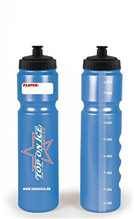 Top on Ice Hockey Trinkflasche Silver Safe' 1.0L Kurzer Halm
