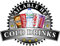 Cold Drinks Sold Here Aufkleber – Coke Catering Schild Cafe Restaurant Vinyl Eiscreme Anhänger, Medium 210 x 285mm, Schwarz