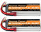 Youme Power 4S Lipo Batterie, 14.8V Lipo 4S 6500mAh 60C mit Deans T Stecker für Traxxas Slash X-Maxx RC Buggy Truggy Crawler Monster Auto Hubschrauber Flugzeug (2Packs)