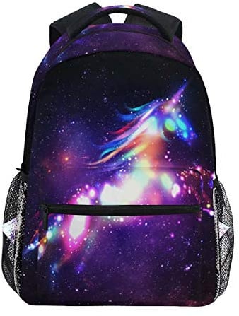 ALAZA Unicorn Backpack Girls School Bag Galaxy Magic Laptop Bookbags Canvas Rucksack