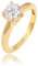 Elli Ring Damen Solitär Klassisch mit Zirkonia Kristall in 925 Sterling Silber