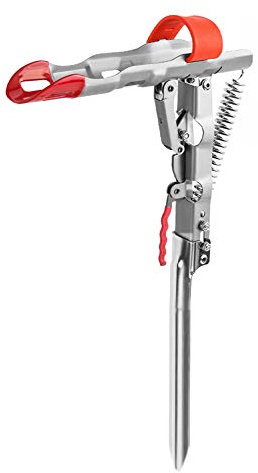 RainbowBeauty 1PC Automatische Angelrutenhalter Rack-Edelstahl-faltendes bewegliches Feder Adjustabl Bracket Bodenständer