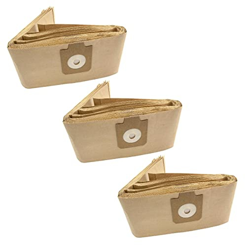 vhbw 30x Staubbeutel kompatibel mit Electrolux UZ 933 / UZ933, UZ 932 Apollo, UZ933 Staubsauger - Papier, 95,5cm x 17cm Sandfarben
