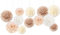 NICROHOME 12 Stück Creamy Rosa Party Deko, Ivory White Blush Seidenpapier Pompoms, Tissue Paper Papierblumen für Hochzeitsdeko, Geburtstag, Brautdusche, Babyparty, Verlobungsfeier