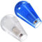 sourcing map Elipse Ovalada Joystick Cabeza Basculante Bola Parte Superior Mango Arcade Juego Reemplazo Azul Blanco