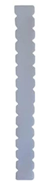 Protector Pala de Padel Transparente dentado + Pegatina de Padel - Protector Pala Padel Transparente Dentado con Acabado Liso de 450 x 50 mm (UNO)