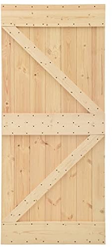 vidaXL Porta 90x210 cm in Legno Massello di Pino