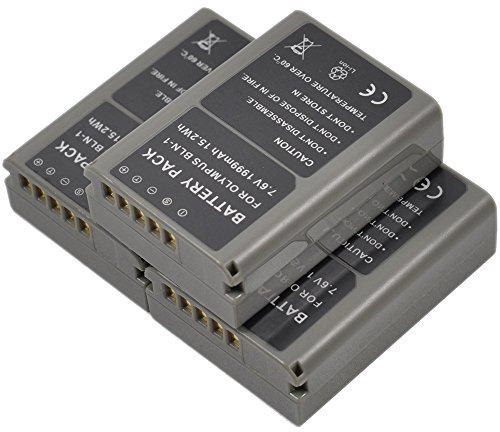 3x BLN-1 Battery+Charger USB Single for BLN1 OM-D PEN F E-M5 EM5 Mark II E-M1 EM1 E-P5 EP5 Camera