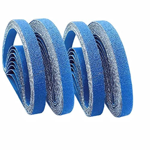 Bandes abrasives corindon de zirconium,13 x 457 mm, chaque grain 60 pour Black & Decker, poncer le métal, le bois, l'élimination de la rouille 、Peintures - Lot de 20 bandes abrasives-FEIHU