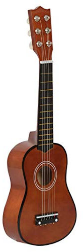 Kipebep 21 6 Saiten Kleine Mini-Gitarre Basswood-Gitarre mit Pick Strings Musikinstrumenten Spielzeug für Kinder Kinder