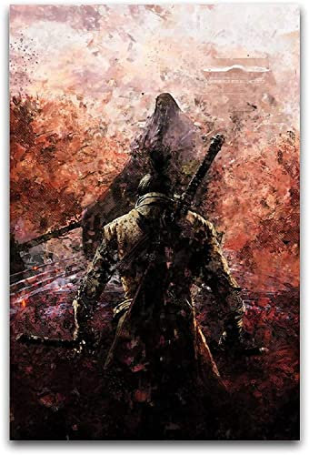 TSALF Poster und Drucke Kein Rahmen Sekiro Poster und Wandkunstdrucke Moderne Wohnkultur für Familienschlafzimmer 30x50cm