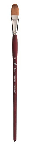 Princeton Velvetouch Jenna Rainey Blooms Brush, Long Handle, Size 12 - Professional Artist Brushes for Mixed Media, Acrylic, Oil