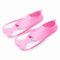 1 Paio di Pinne da Nuoto per Bambini, Pinne da Allenamento per il Nuoto in Vasca, Pinne da Nuoto in Silicone da Viaggio, Impara L'attrezzatura da Nuoto per Ragazzi e Ragazze, (Rosa Bianco)