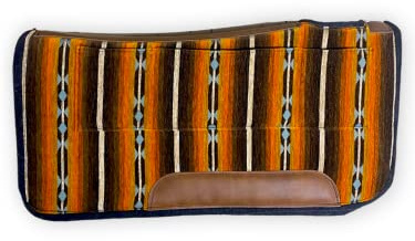 Diamond Wool Contoured Felt Ranch Western Saddle Pad for Horses 32x32-1 Thickness, Wilderness