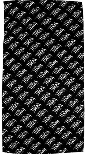 Platea Strandtuch, Mikrofaser Handtuch, Badetuch Groß 150x80cm, schwarz, Saunahandtuch, schnelltrocknend und sandfrei, 60% Baumwolle 40% Polyester