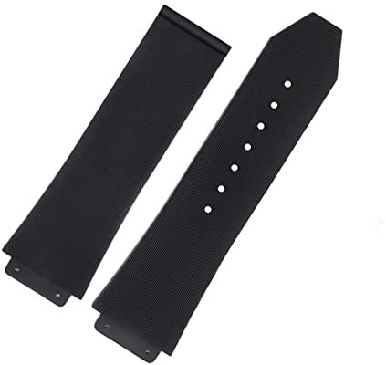 BONOOL Für HUBLOT Classic Fusion Universe Big Bang Serie Männer Frauen Schwarz Silikon Armband Vertikale Streifen Road Armband 26mm * 19mm